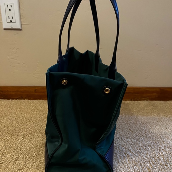 Tory Burch Green and Black Tote Bag - Picture 2 of 11